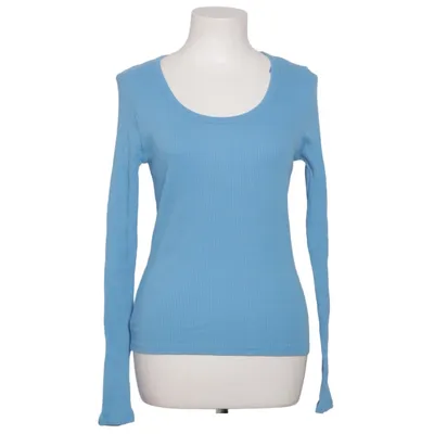 Långärmad t-shirt (Blå) från Lindex Bomull, Elastan