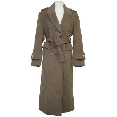Frakke (Brun) fra M-KAE Polyester, Uld