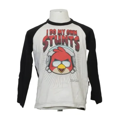 Baseball T-shirt (Black, White, Multicolored) from Angry Birds Cotton