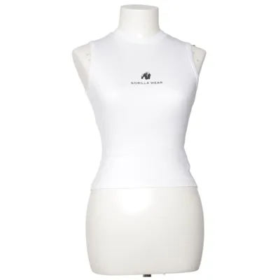Tank Top (White) from Gorilla Wear Cotton, Elastane