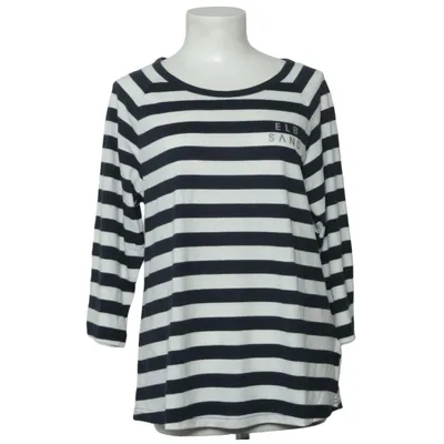 Langærmet t-shirt (Celin, Coldwater/ Cloud White) fra Elbsand Bomuld, Polyester
