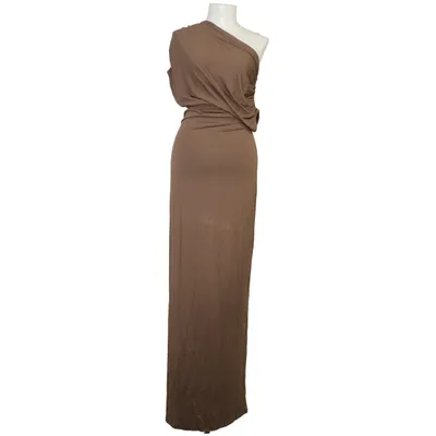 Maxikjole (Brun) fra NA-KD Elastan, Viscose