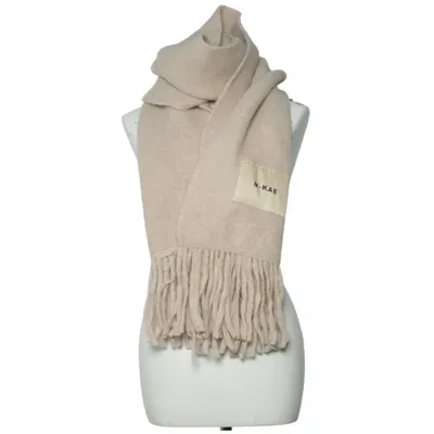 Halsduk (Beige) från M-KAE Elastan, Merinoull, Polyamid