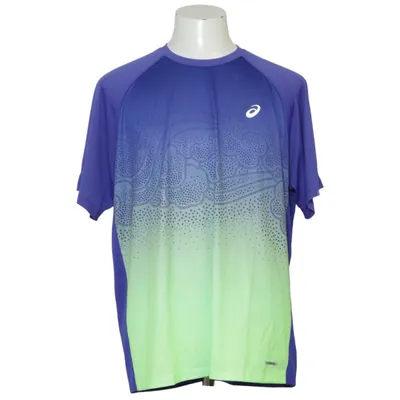 T-shirt (Blå, Gul, Flerfarvet) fra Asics Elastan, Genanvendt polyester