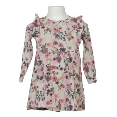 Kjole (Pink, Flerfarvet) fra Name It Elastan, Økologisk bomuld, Tencel