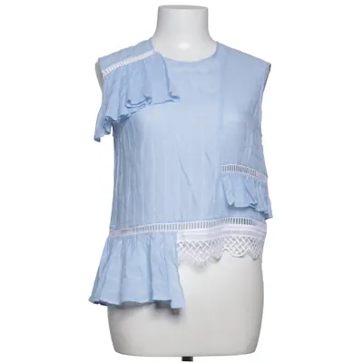 Top (Blå, Hvid) fra Lala Berlin Bomuld, Polyester