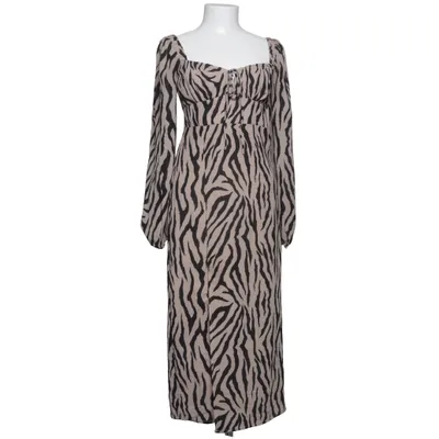 Maxikjole (Beige, Sort, Flerfarvet) fra Gina Tricot Elastan, Polyester