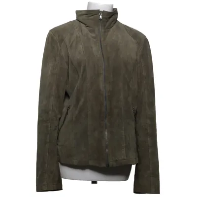 Läderjacka (Grön) från 7 eleven Skinn, Polyester