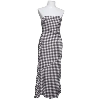 Dress (Black, White) from Adoore Linen, Polyester, Viscose