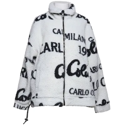 Fleece jacket (White, Black) from Carlo Colucci Polyester