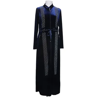 Coat (Blue) from By Con Con Polyester, Viscose
