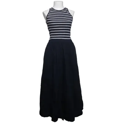 Maxi jurk (Blauw, Wit) van Zara Katoen, Elastaan