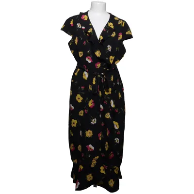 Wrap dress (Black, Multicolored) from Steps Polyester
