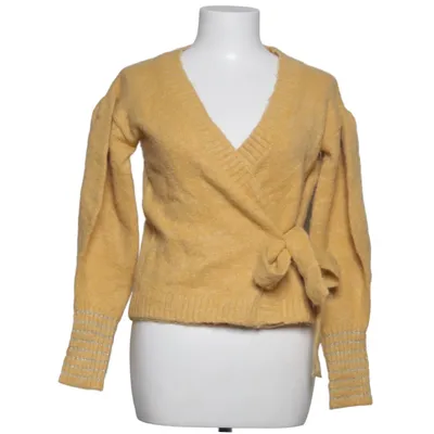 Cardigan cache-cœur (Jaune) de Gold & Silver Acrylique, Polyamide, Polyester