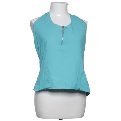 Halternecktopp (Turkos) från Woman by Halens Bomull, Elastan