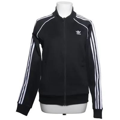 Träningsjacka (Svart, Vit) från Adidas Bomull, Elastan, Polyester