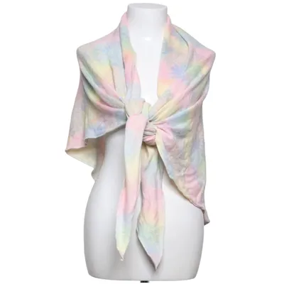 Shawl (Blue, Pink, Yellow, Multicolored) from Zwillingsherz Cashmere, Polyamide, Viscose, Wool