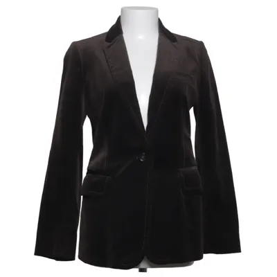 Blazer (Brown) from Massimo Dutti Cotton, Elastane, Viscose