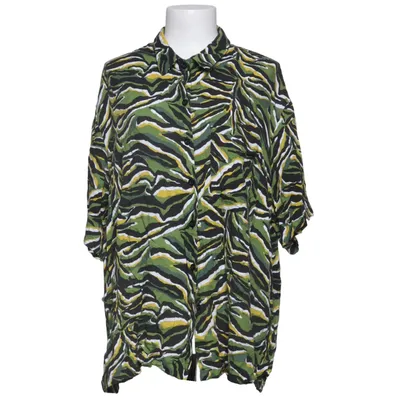 Kortärmad skjorta (Grön, Svart, Gul) från Peacocks Viskos
