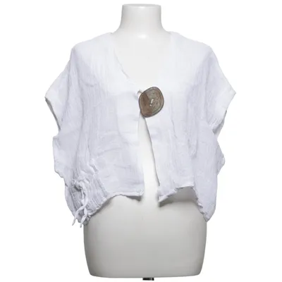 Gilet (Wit) van Hopsack Linnen