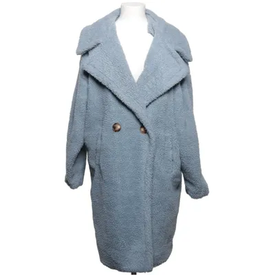 Coat (Blue) from PrettyLittleThing Acrylic, Polyester