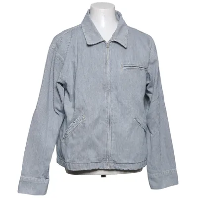 Denim jacket (Blue, White) from Zara Cotton