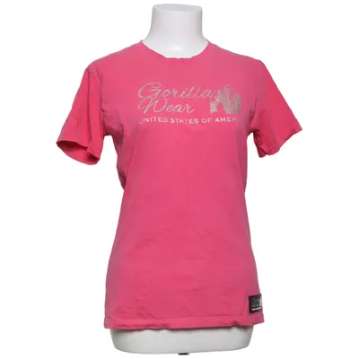 T-shirt (Roze) van Gorilla Wear Katoen, Elastaan