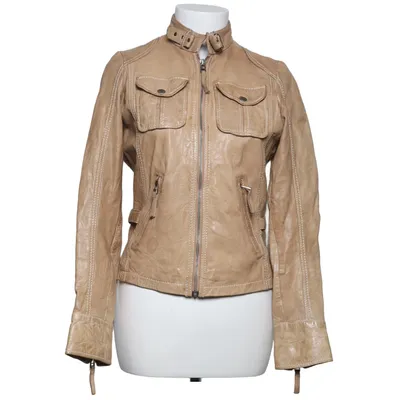Leather jacket (Beige) from Gipsy by Mauritius Leather, Polyester