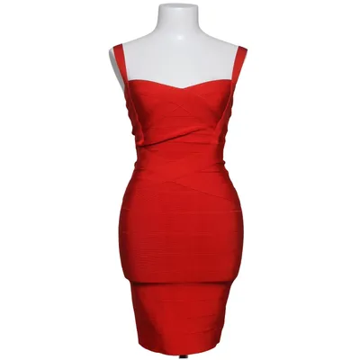 Cocktailjurk (Rood) Elastaan, Polyamide, Viscose