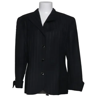 Blazer (Black) from Gianfranco Ferré Viscose, Wool