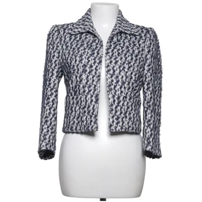 Jakke (Blå, Hvid) fra Uterqüe Akryl, Polyester, Uld