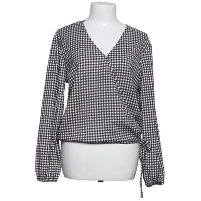 Blouse portefeuille (Noir, Blanc) de Manguun Élasthane, Polyester