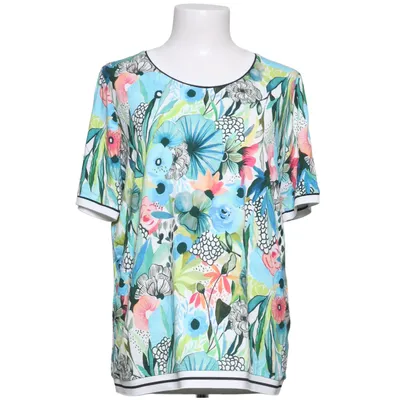 Top (White, Multicolored) from Sani Blu Cotton, Elastane