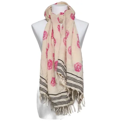 Shawl (Beige, Black, Pink) from Beck Söndergaard Silk, Wool
