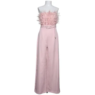 Buksedragt (Pink) fra Missguided Elastan, Fjer, Polyester