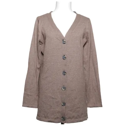 Cardigan (Bruin) van Sustainable Collection Polyester