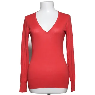 Pullover (Röd) från Massimo Dutti Woman Bomull, Silke