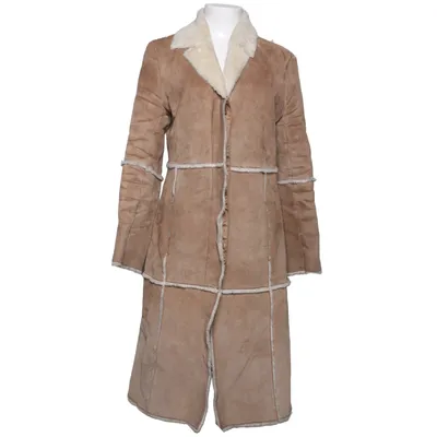 Shearlingjakke (DALY COAT) fra VILA Clothes Læder, Polyester