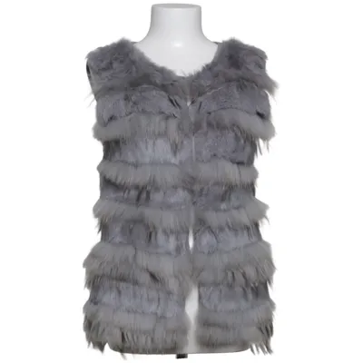 Fur vest (Gray) from Funk by Lager 157 Acrylic, Fur, Wool