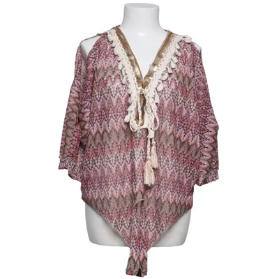 Blouse (Roze, Bruin, Wit) van Azara Polyester