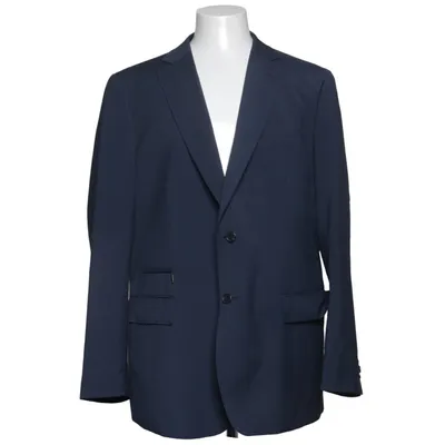 Kavaj (Blå) från Dressmann Elastan, Polyester, Viskos, Ull