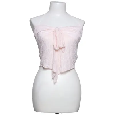 Halter neck top (Pink) from Shein Elastane, Polyester