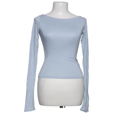 Langærmet t-shirt (Blå) fra A-DSGN Elastan, Modal, Tencel