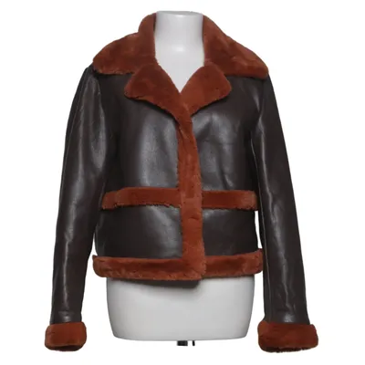 Shearling Jacke (Braun, Orange) von Collusion Polyester, Polyurethan