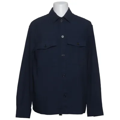 Skjortejakke (Blå) fra H&M Man Elastan, Polyester, Viscose