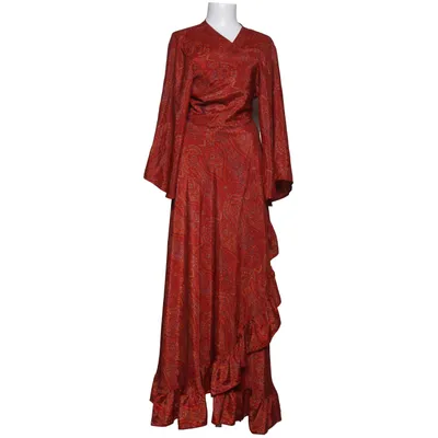 Långklänning (Röd, Orange, Flerfärgad) från Amatss Clothing Polyester