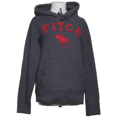Huvtröja (Grå, Röd) från Abercrombie & Fitch Bomull, Polyester