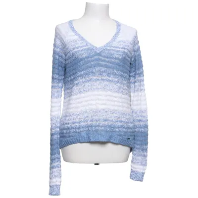 Sweater (Blå, Hvid) fra Hollister Akryl, Bomuld