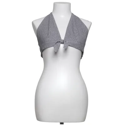 Halter neck top (Black, White) from Bay Cotton