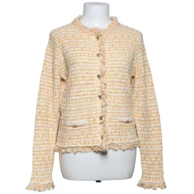 Cardigan (Gul, Hvid) fra Mango Bomuld, Polyamid, Polyester